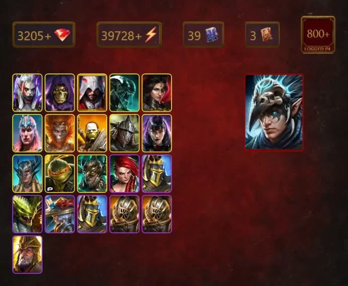 [STARTER]Nais the Shadowthief+Brogni+Visix+Skeletor+Ezio Auditore+Xenomorph+Adelyn+Loki+Wukong+Artak+Rathalos+Alice+Scyl+41Epics