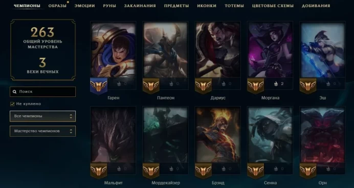 LOL31 133 Skins 111 Champions 4,391 SE Dark Space Genie World Destroyer Nasus