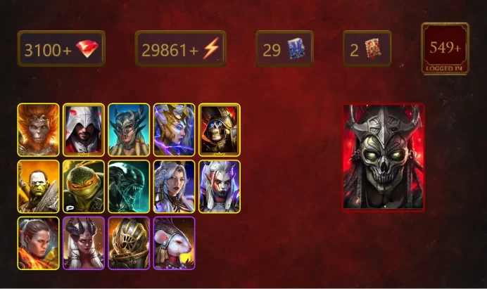 [STARTER]The Calamitus+Yumeko+Wukong+Ezio Auditore+Scyl+Deliana+Deathknight+Artak+Michelangelo+Xenomorph+Visix+Ronda+24Epics