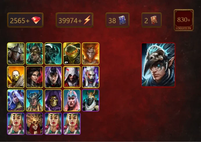 [STARTER]Nais the Shadowthief+Riho+Rathalos+Leminisi the Gold-Wing+Xenomorph+Michelangelo+Wukong+Artak+Adelyn+Alice+43Epics