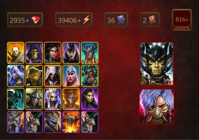 [STARTER][Double Mythical]+Toshiro+Riho+Aphidus+Artak+Skeletor+Adelyn+Alice+Scyl+Michelangelo+Bivald +Ezio Auditore+Loki+35Epics