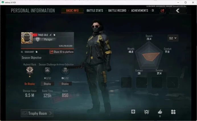 MOBILE Lvl 30|SV 9,5M|CV 1,8M|MORE SKIN,DECREE VSS,HLC TACTICAL,03 HEAVY,B MACHETE,URBAN SET|MORE RED ITEM|MORE DETAIL CEKAB353B