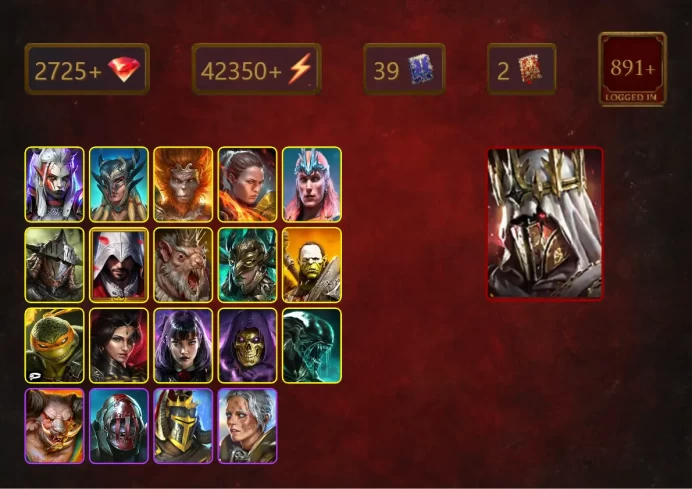 [STARTER]Siegfrund+Gnishak+Visix+Scyl+Wukong+Ronda+Belz the Reckoner+Loki+Rathalos+Ezio Auditore+Leminisi the Gold-Wing+37Epics