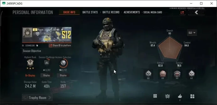MOBILE Lv30|SV 24,2M|CV 15M|Peace Set,Wire Set|AKM SS,AK-74N B,AKS-74U QS,Groza SS,SCAR-L SS,Etc|M4 Heavy|CN ON|Infinite(AB3128)