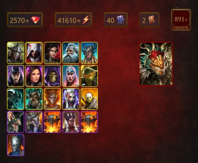 [STARTER]Lazarius+Vault Keeper Wixwell+Rathalos+Ezio Auditore+Adelyn+Scyl+Alice+Zavia+Skeletor+Mathias Blackflail+Loki+49Epics