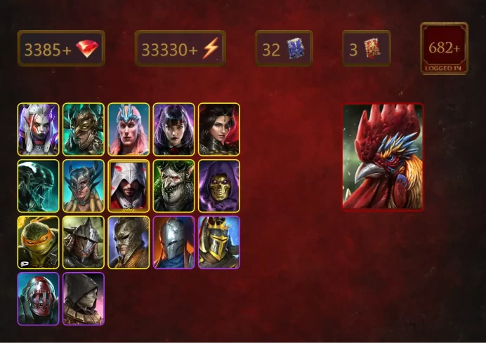[STARTER]Galleus Bloodcrest+Wallmaster Othorion+Visix+Leminisi the Gold-Wing+Loki+Alice+Adelyn+Xenomorph+Scyl+37Epics