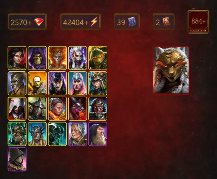 [STARTER]Harima+Wallmaster Othorion+Mezomel+Adelyn+Skeletor+Wukong+Visix+Michelangelo+Artak+Alice+Loki+Ezio Auditore+39Epics