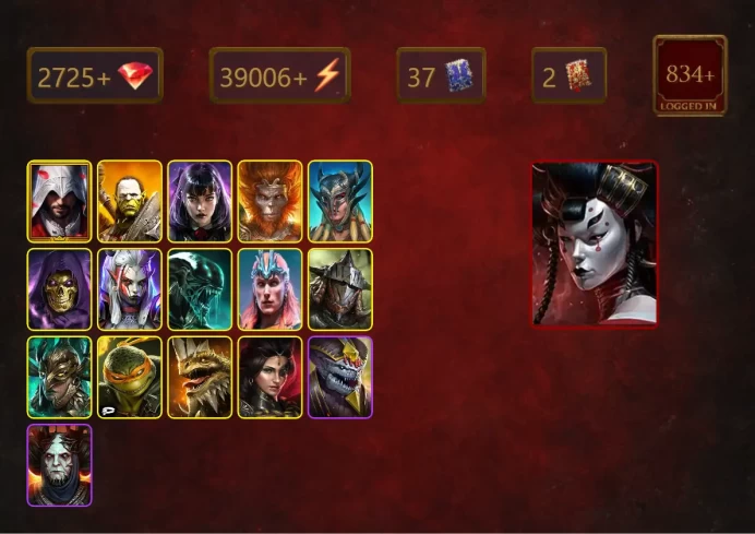 [STARTER]Lady Mikage+Legate Teox+Ezio Auditore+Artak+Alice+Wukong+Scyl+Skeletor+Visix+Xenomorph+Loki+Rathalos+34Epics