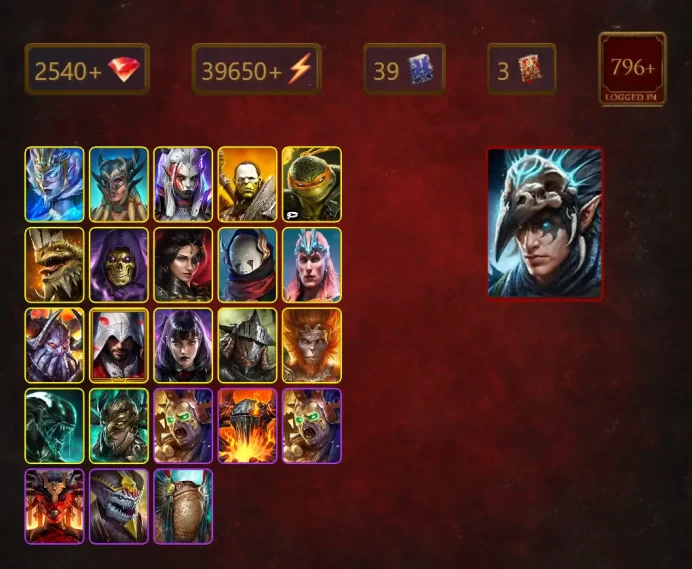 [STARTER]Nais the Shadowthief+Legate Teox+Pyxniel+Scyl+Visix+Artak+Michelangelo+Skeletor+Adelyn+Astralith+Loki+39Epics