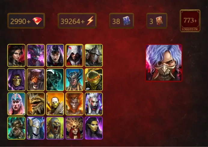 [STARTER]Helicath+Legate Teox+Toshiro+Adelyn+Alice+Ezio Auditore+Rathalos+Skeletor+Ragash+Xenomorph+Scyl+Michelangelo+44Epics