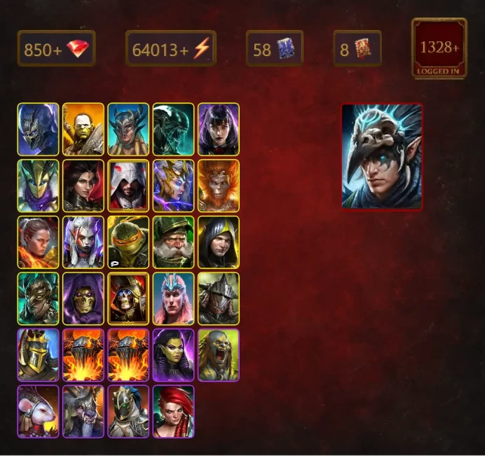 [STARTER]Nais the Shadowthief+Odin+Foli+Artak+Scyl+Xenomorph+Alice+Ithos+Adelyn+Ezio Auditore+Deliana+Wukong+62Epics