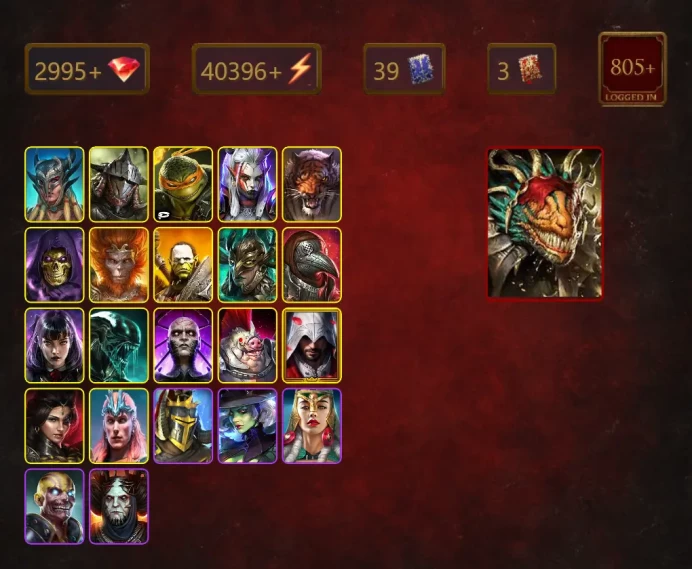 [STARTER]Lazarius+Odin+Scyl+Rathalos+Michelangelo+Visix+Ragash+Skeletor+Wukong+Artak+Leminisi the Gold-Wing+41Epics