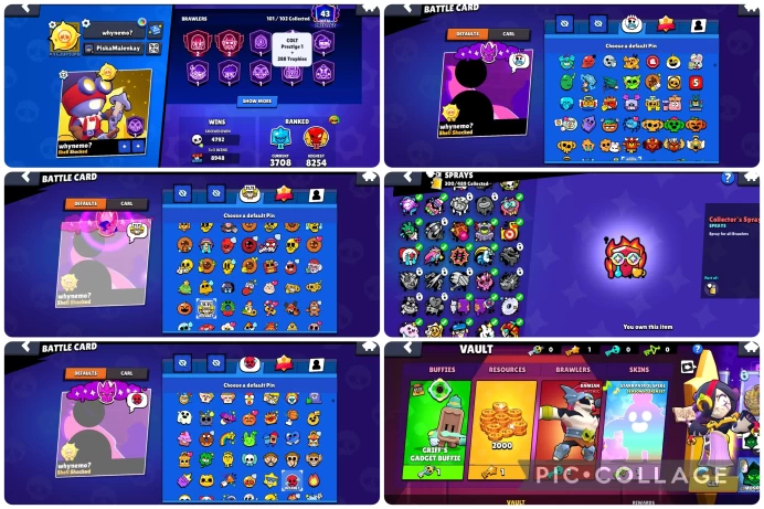 BS751 75000 Trophies Solar 2 Corsair Colt + Carl Krabs Tick + Space Ox Bull 392 Skins 72 x 11
