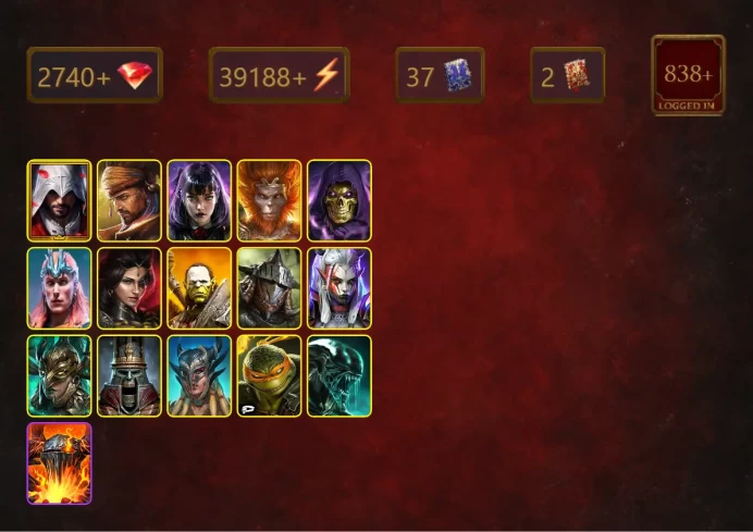 [STARTER]Georgid+Armanz the Magnificent+Ezio Auditore+Alice+Wukong+Skeletor+Loki+Adelyn+Artak+Rathalos+Visix+39Epics