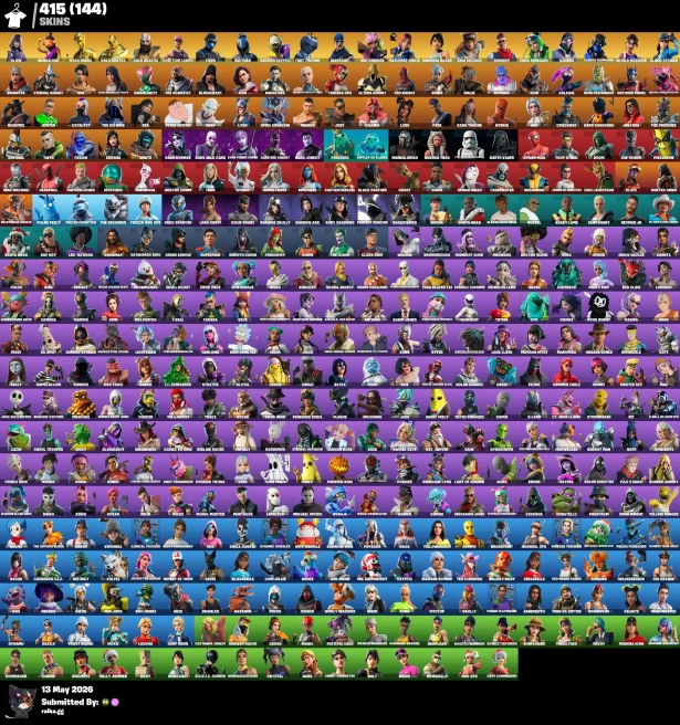 [PC/XBOX] 415 skins | Deluxe STW | Glow |Leviathan Axe | WORLD CUP | Gold Kratos | Lara Croft |Reaper Axe | Laugh It Up | Point It Out
