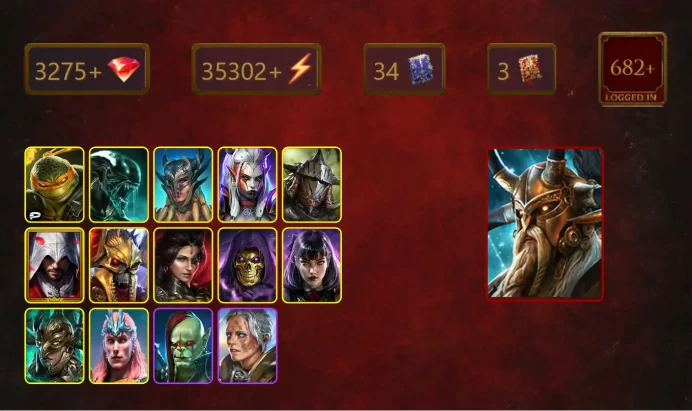[STARTER]Alaz+Nekhret+Michelangelo+Xenomorph+Scyl+Visix+Rathalos+Ezio Auditore+Adelyn+Skeletor+Alice+38Epics