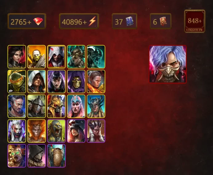 [STARTER]Toshiro+Nekhret+Adelyn+Artak+Ezio Auditore+Leminisi the Gold-Wing+Xenomorph+Michelangelo+Edward Kenway+Alice+47Epics
