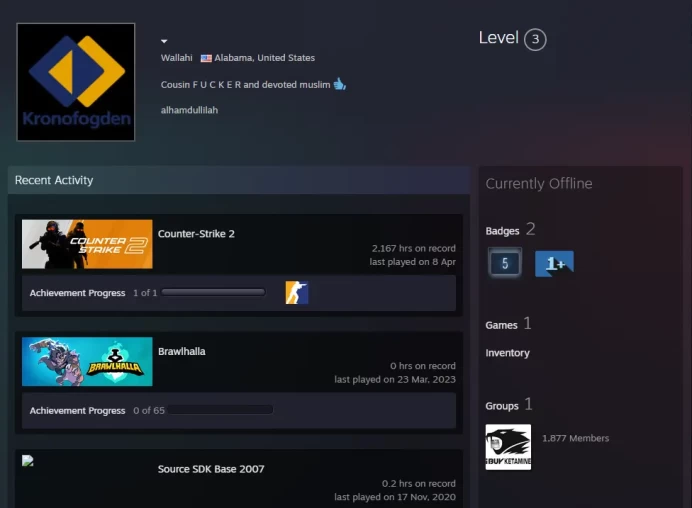 CS2 Prime 2167 hours+2Medals(5 Year Veteran Coin/Global Offensive Badge)