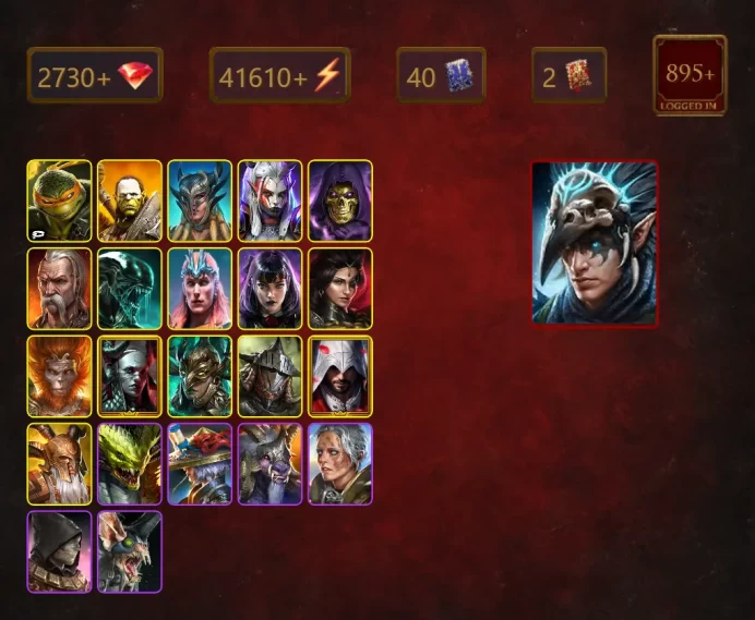 [STARTER]Nais the Shadowthief+Taras+Michelangelo+Artak+Scyl+Visix+Skeletor+Xenomorph+Loki+Alice+Adelyn+Wukong+Maranix+43Epics