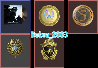 18Game-CS2 Prime 559 hours+4Medals(2020 Service Medal/Loyalty Badge/5Y/Global Offensive Badge)