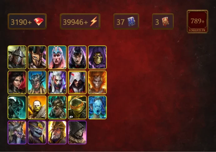 [STARTER]Acrizia+Siphi+Rathalos+Loki+Alice+Skeletor+Adelyn+Scyl+Visix+Ezio Auditore+Wukong+Xenomorph+Artak+34Epics
