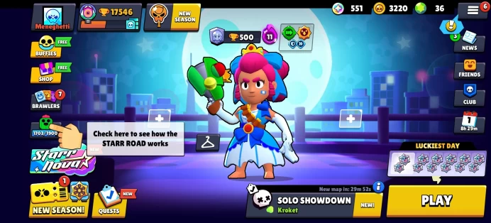 [Code A68] Level 104 / 17k Trophy + 36 Skins / Very Cheap