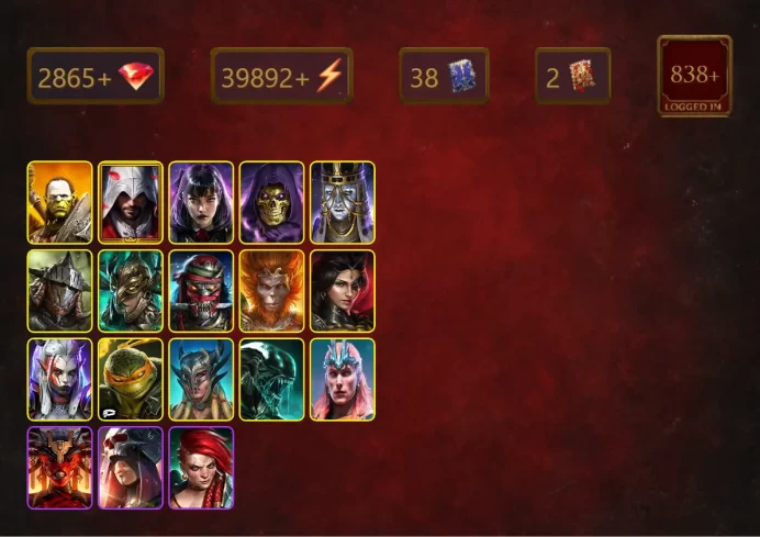 [STARTER]Onryo Ieyasu+Ankora+Artak+Ezio Auditore+Alice+Skeletor+Rathalos+Leminisi the Gold-Wing+Wukong+Adelyn+Visix+33Epics