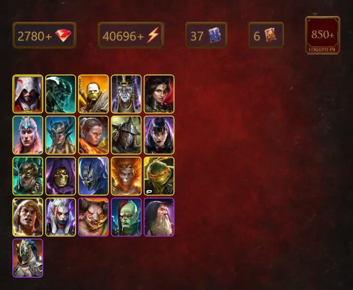 [STARTER]He-Man+Ankora+Ezio Auditore+Xenomorph+Artak+Adelyn+Loki+Scyl+Granyt Doorkeep+Ronda+Rathalos+Alice+Trunda+42Epics