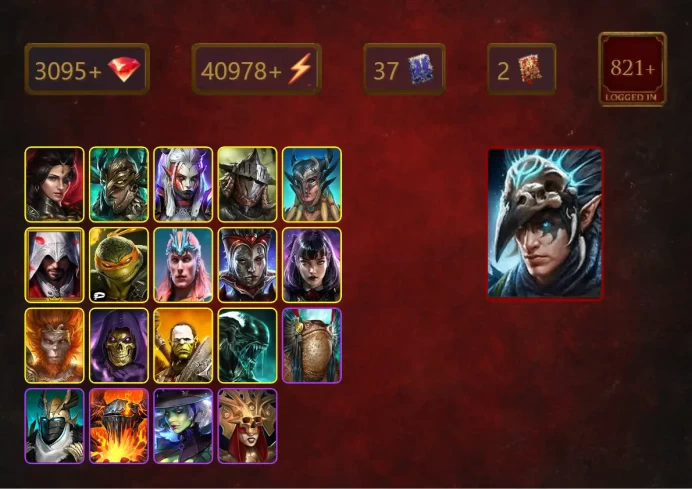 [STARTER]Nais the Shadowthief+Queen of Hearts+Adelyn+Leminisi the Gold-Wing+Visix+Rathalos+Scyl+Ezio Auditore+48Epics