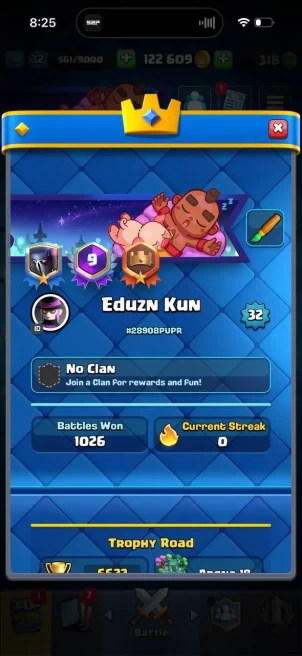CR376//Arena 21 Level 32 6600 Trophies 109 Cards 20 Legendary Cards