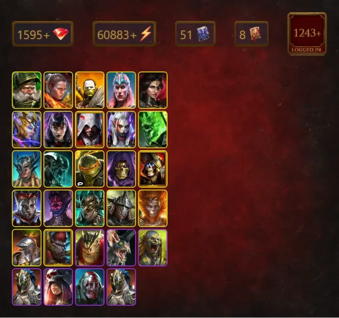 [STARTER]Michinaki+Queen of Hearts+Sigmund+Packmaster Shy'ek+Ronda+Tomb Lord+Brogni+Artak+Loki+Adelyn+Deliana+Alice+59Epics
