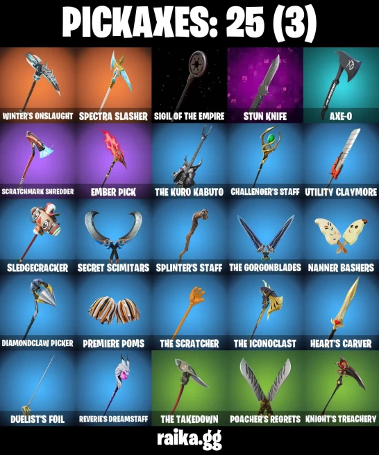 21 skins | Subzero Cryptic | Fancy Peter Griffin | Burning Ambition Valeria | Harbinger Armor Omegarok | Knight's Helm | A2968