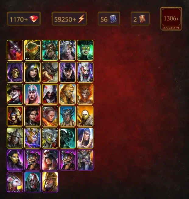 [STARTER]Martyr+Cardiel+Pythion+Michelangelo+Leminisi the Gold-Wing+Ailil+Queen Eva+Skeletor+Aleksandr+Vergumkaar+Alice+58Epics