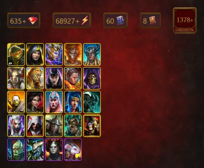 [STARTER]Ninja+Cardiel+Nethril+Michelangelo+Aleksandr+Deliana+Lugan the Steadfast+Wukong+Scyl+Warchief+Alice+Ronda+54Epics