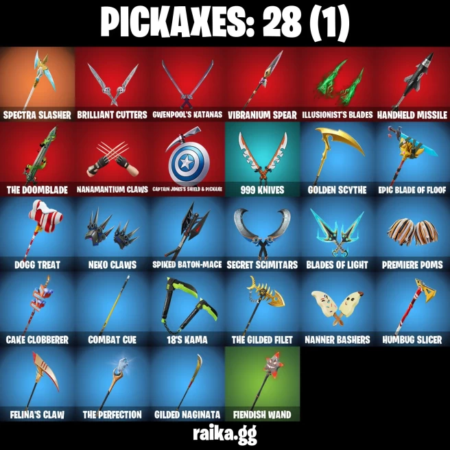 25 skins | Knight's Helm | Pandora's Armor Doom | Camo War Machine | Black Panther (Shuri) | Dark Gwenpool | A3238