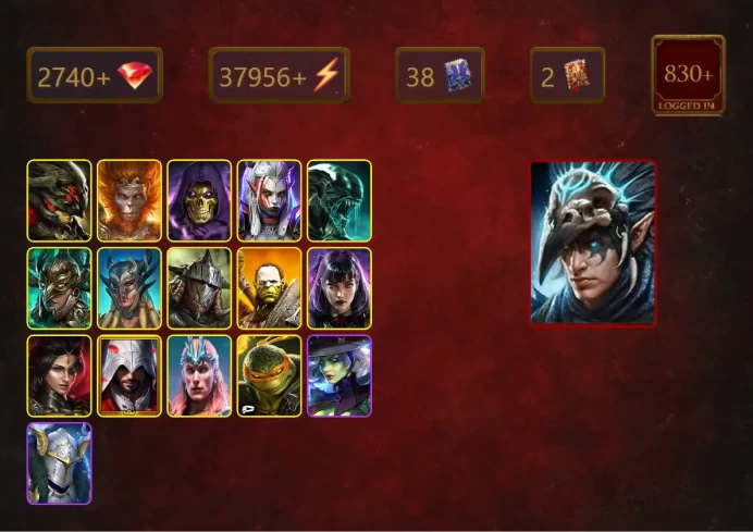 [STARTER]Nais the Shadowthief+Elva Autumnborn+Wukong+Skeletor+Visix+Xenomorph+Leminisi the Gold-Wing+Scyl+Rathalos+Artak+38Epics