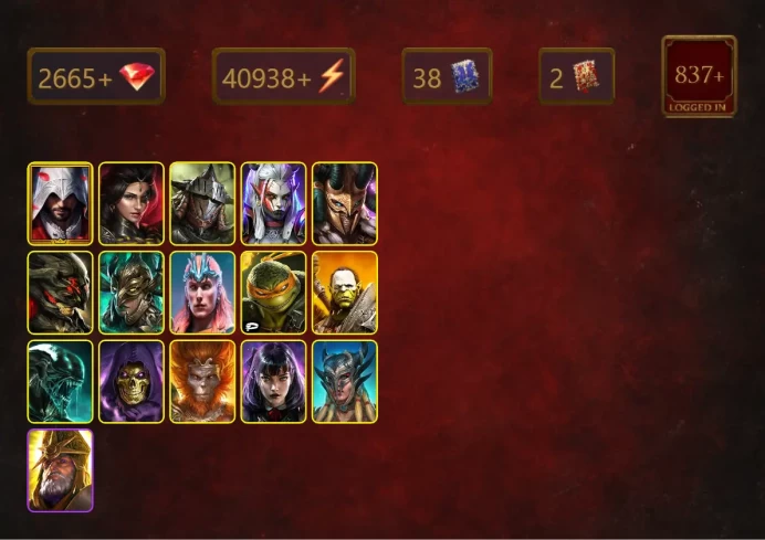 [STARTER]Acrizia+Elva Autumnborn+Ezio Auditore+Adelyn+Rathalos+Visix+Leminisi the Gold-Wing+Loki+Michelangelo+Artak+41Epics
