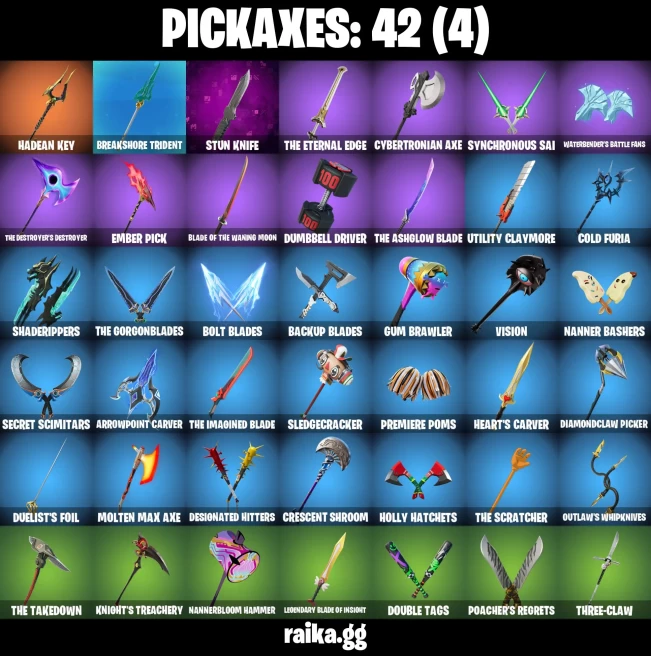 25 skins | Fancy Peter Griffin | Burning Ambition Valeria | Immortal Form | Zeus | Magmatic Poseidon | Old Snake | A3649
