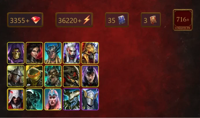 [STARTER]Nekhret+Elva Autumnborn+Skeletor+Adelyn+Scyl+Visix+Lugan the Steadfast+Rathalos+Michelangelo+33Epics