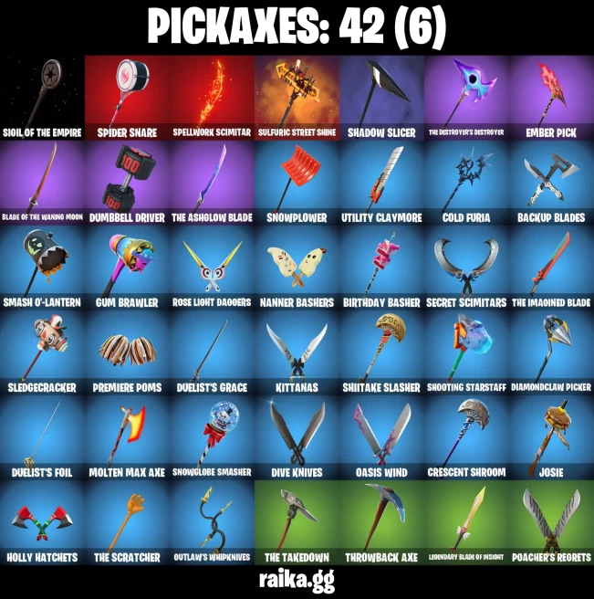 23 skins | Peter Griffin | Burning Ambition Valeria | Tectonic Komplex | Polar Peely | Ruby Shadows | Rough Cut Montague | A3653