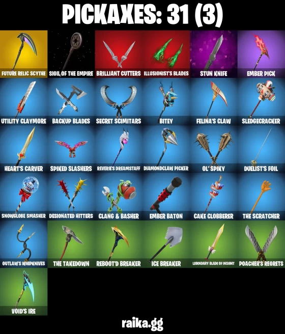 21 skins | Vivi Chroma | Fancy Peter Griffin | Burning Ambition Valeria | Old Snake | Shock Brawler Oscar | A3654