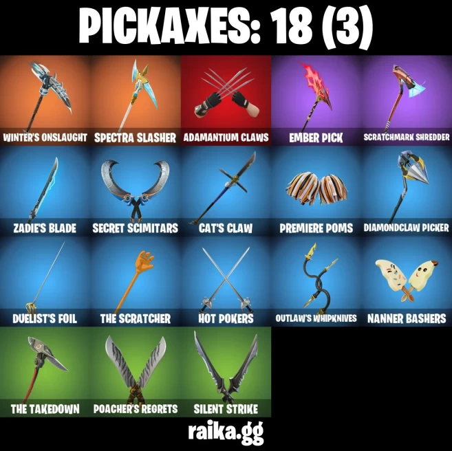 19 skins | Skull Trooper | Peter Griffin | Spider-Man Zero | Knight's Helm | Harbinger Armor Omegarok | Valeria | A3656