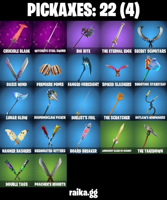 21 skins | Peter Griffin | Ascension Nezumi | The Ageless | Viper School | Astro Armor | Thrasher Massai | Sunlit Selene | A3664