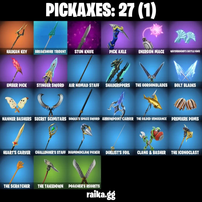 25 skins | Fancy Peter Griffin | Burning Ambition Valeria | Immortal Zeus | Immortal Form | Magmatic Poseidon | A3728