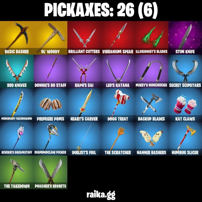 24 skins | Peter Griffin | Solid Snake | Slayer Juice WRLD | Santa Dogg | Shock Brawler Oscar | Hope | Nisha | Dara | A3732