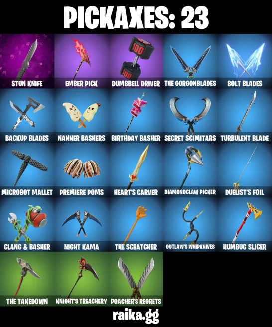 13 skins | Fancy Peter Griffin | Burning Ambition Valeria | Solid Snake | Shock Brawler Oscar | Rough Cut Montague | A3767