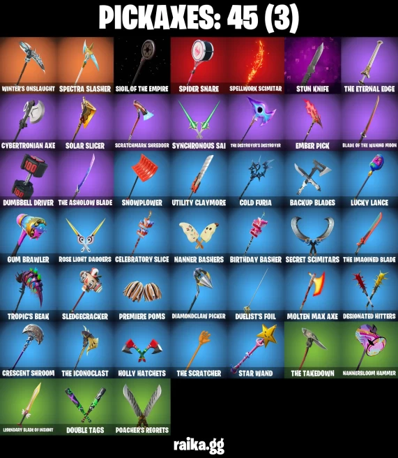 24 skins | Fancy Peter Griffin | Burning Ambition Valeria | Knight's Helm | Harbinger Armor Omegarok | Polar Peely | A3903