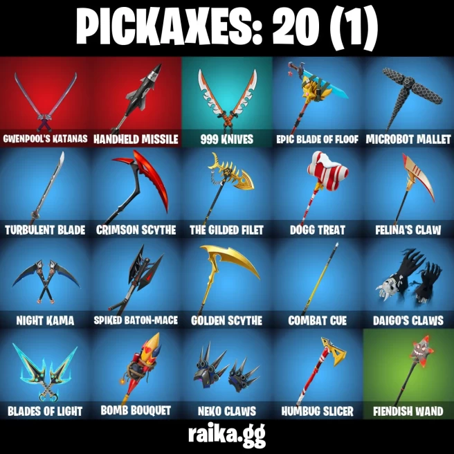 19 skins | Inferno | Peelverine | Gwenpool | War Machine | Slayer Juice WRLD | Santa Dogg | Chalked Up 1-Ball | A3908