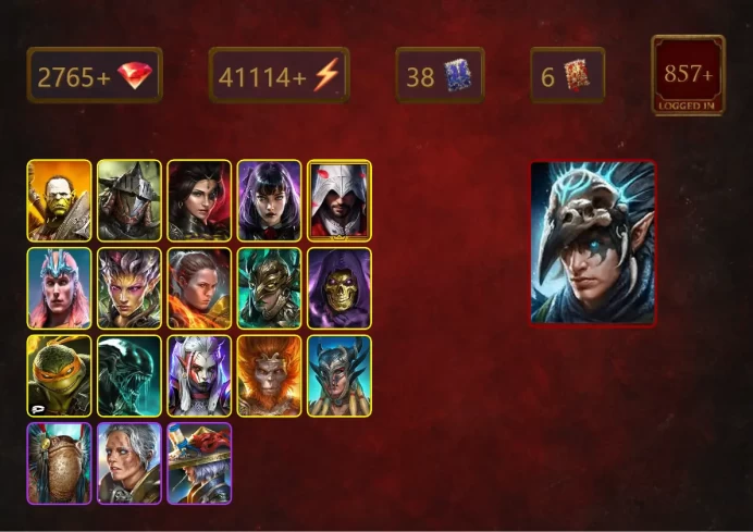 [STARTER]Nais the Shadowthief+Aratheia Corpseflower+Artak+Rathalos+Adelyn+Alice+Ezio Auditore+Loki+Ronda+45Epics