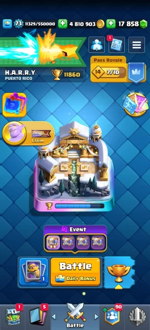 [Code A76] Level 73 / 15 Cards Max + 17k Gems / Old Skins Towers / Very Rare